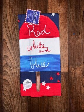Kitchen Basics Red White Blue Popsicle Kitchen Towel